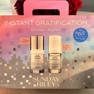 Sunday Riley Instant Gratification Exfoliate + Brighten Set | New